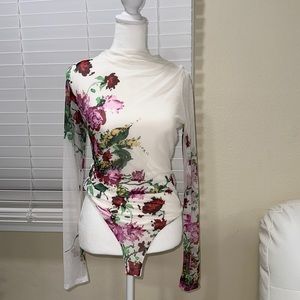 Naked wardrobe floral bodysuit